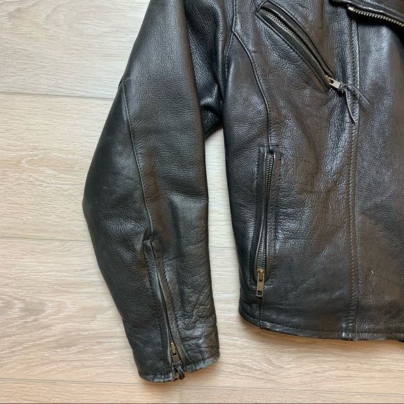 UNIK ULTRA LEATHER MOTORCYCLE JACKET SIZE S + THINSULATE LINING. - Picture 4 of 10